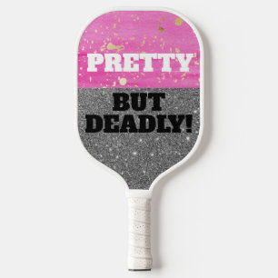 Pink Sparkle Hübsch, aber tödlich Pickleball Schläger