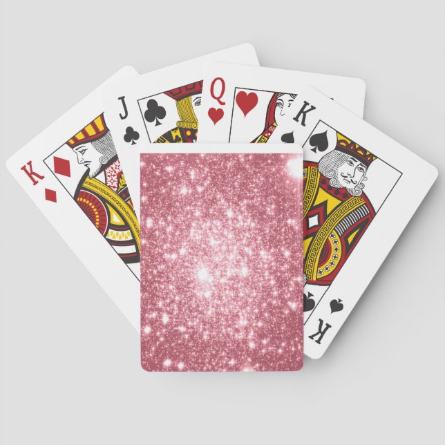 Pink Sparkle Spielkarten (Rückseite)