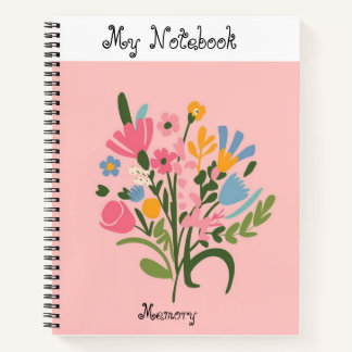Pink Spiral Notebook Notizbuch