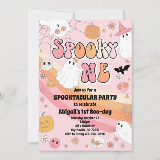 Pink Spooky Ein Halloween-Party Einladung