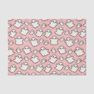 Pink Spooky Ghost Halloween-Party Seidenpapier