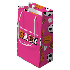 Pink Sports Baby Dusche Kleine Geschenktüte