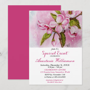 PINK SPRING FLING PARTY EVENT EINLADUNG