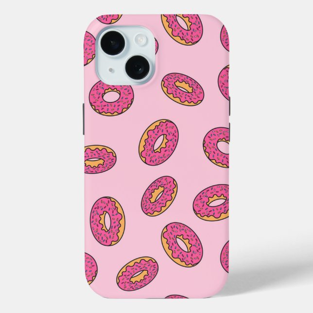 Pink Sprinkle Donut Muster Case-Mate iPhone Hülle (Rückseite)
