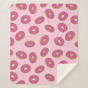 Pink Sprinkle Donut Muster Sherpadecke