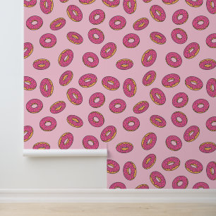Pink Sprinkle Donut Muster Tapete