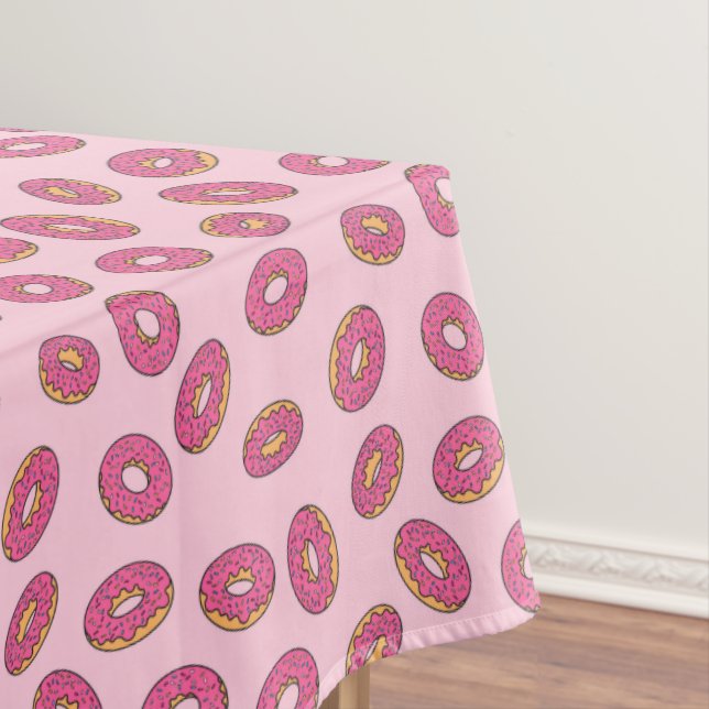 Pink Sprinkle Donut Muster Tischdecke (Beispiel)