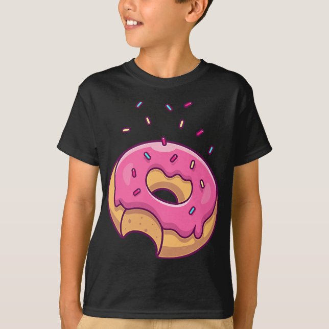 Pink Sprinkle Donut Pocket Doughnut Liebhaber T-Shirt (Vorderseite)