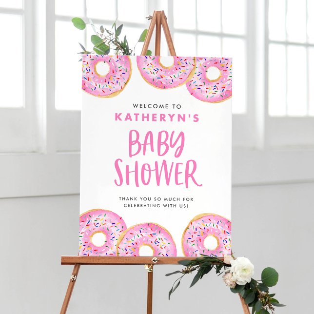 Pink Sprinkle Donuts Kinderdusche Empfang Poster (Von Creator hochgeladen)
