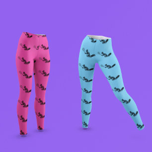 Pink Squirrel Tennis Spielmuster Leggings