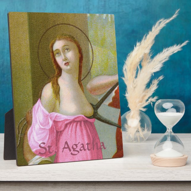 Pink St. Agatha (M 003) 8"x 10" Fotoplatte (Seite)