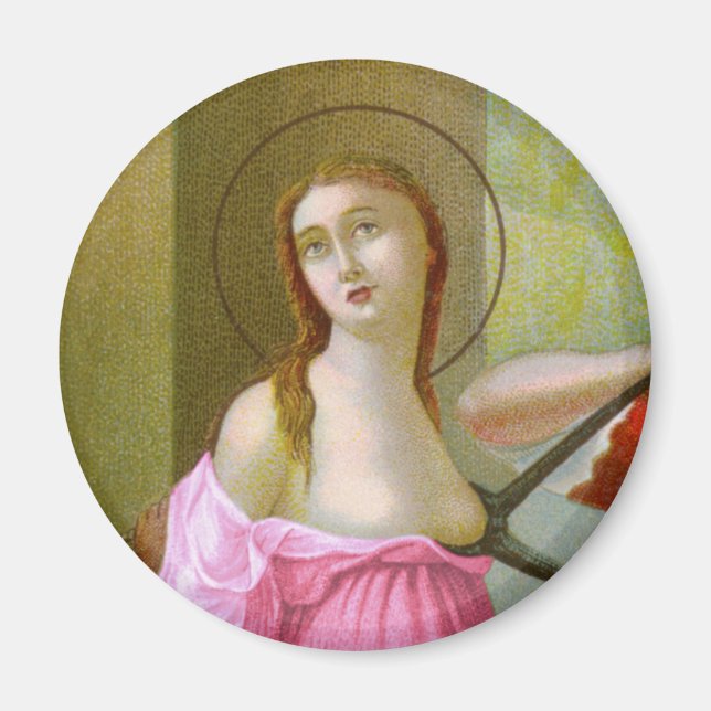 Pink St. Agatha (M 003) Magnet (Vorne)