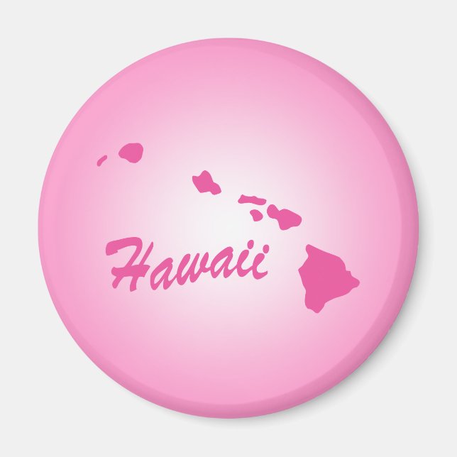 Pink Staat Hawaii Magnet (Vorne)