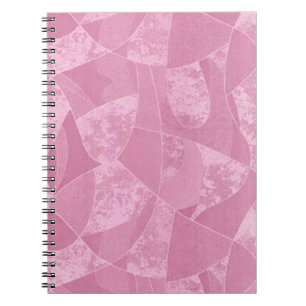 Pink Stain Glass Spiral Notebook Notizblock