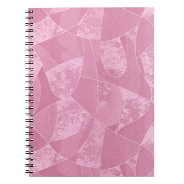 Pink Stain Glass Spiral Notebook Notizblock (Vorderseite)