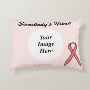 Pink Standard Ribbon Template by Kenneth Yoncich Dekokissen