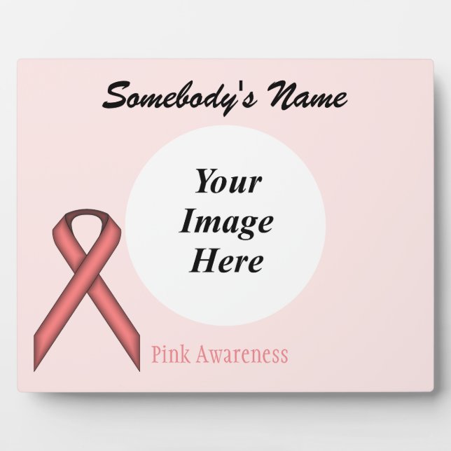 Pink Standard Ribbon Template by Kenneth Yoncich Fotoplatte (Vorderseite)
