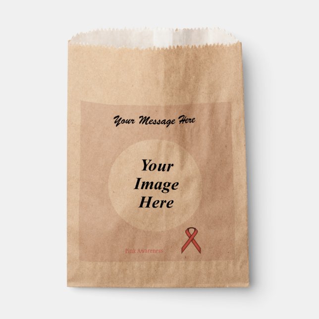 Pink Standard Ribbon Template by Kenneth Yoncich Geschenktütchen (Vorderseite)