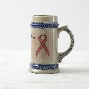 Pink Standard Ribbon Tmpl von Kenneth Yoncich Bierglas