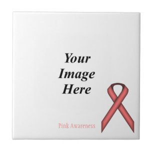 Pink Standard Ribbon von Kenneth Yoncich Fliese