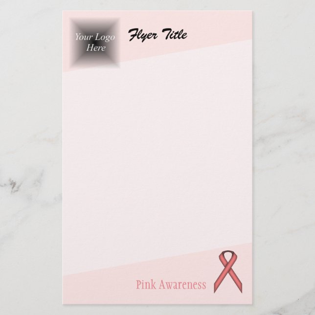 Pink Standard Ribbon von Kenneth Yoncich Flyer (Vorne)