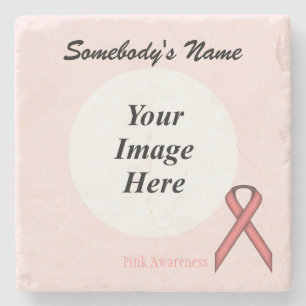 Pink Standard Ribbon von Kenneth Yoncich Steinuntersetzer