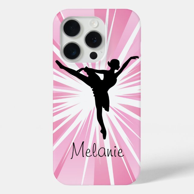 Pink Star Ballerina Case-Mate iPhone Hülle (Rückseite)