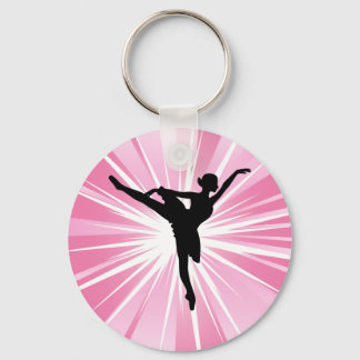 Pink Star Ballerina Schlüsselanhänger