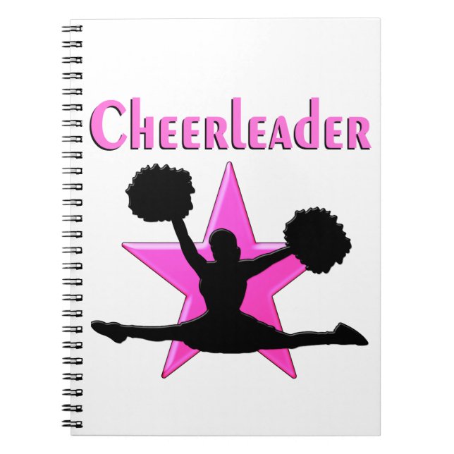 PINK STAR CHEERLEADER NOTIZBLOCK (Vorderseite)