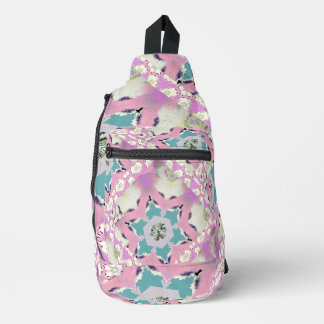 Pink Star Girly Var Crossbody Bag