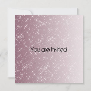 Pink Star Light Baby Dusche lädt ein Einladung