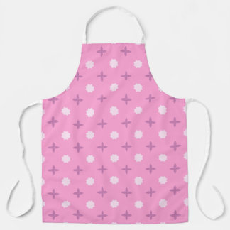 Pink Star Petal Dot Pattern Schürze