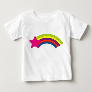 Pink Star Rainbow Colorful Baby T-shirt
