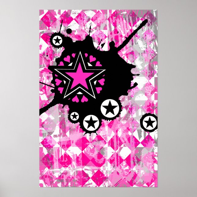 Pink Star Spritzer Poster (Vorne)