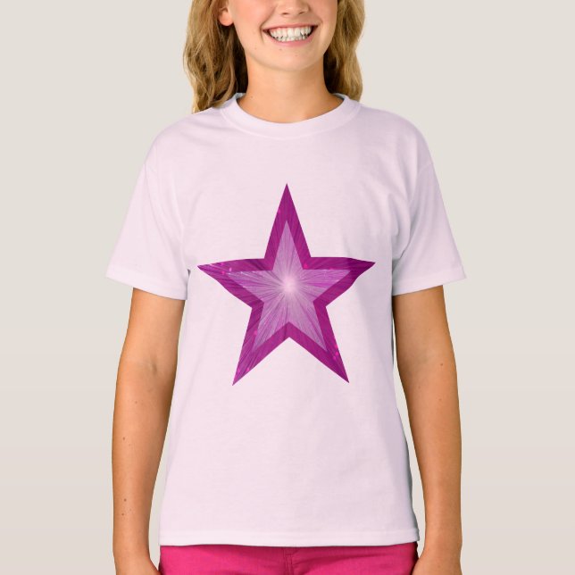 Pink-Star-T - Shirt (Vorderseite)