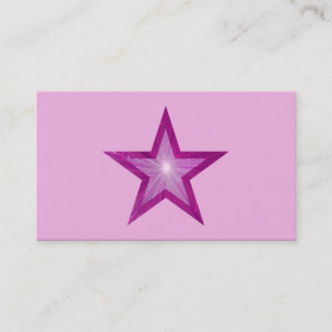 Pink Star Visitenkarte Vorlage blass pink