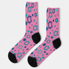 Pink - Star von David Socks Socken