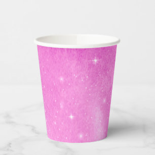 Pink Starry Night Baby Dusche Papiertücher Pappbecher