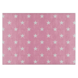 Pink Stars Cutting Board Schneidebrett