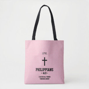 Pink Stars Muster Bibel Verse Christlich