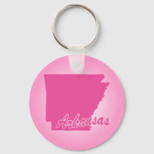 Pink State Arkansas Schlüsselanhänger