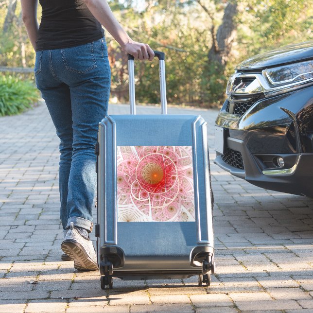 Pink Steampunk Abstract Aufkleber (Koffer Insitu)