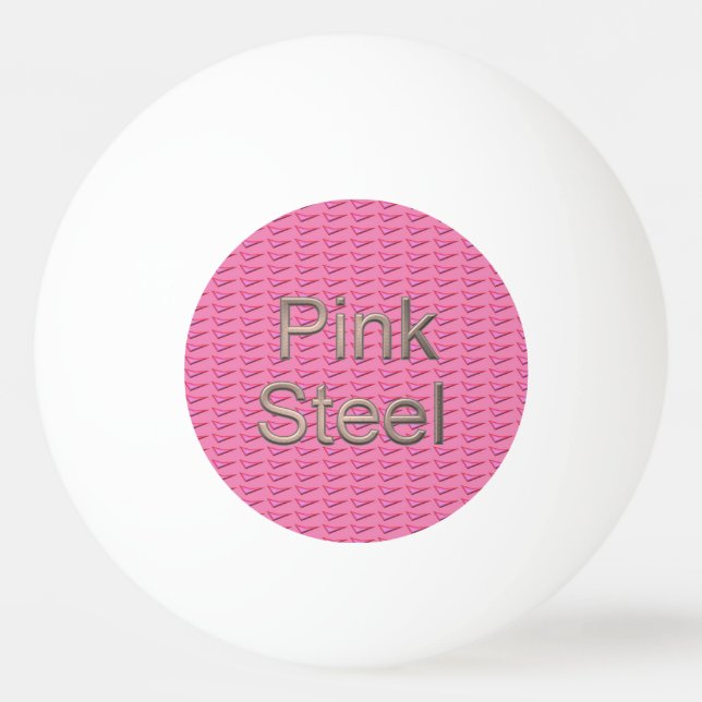 Pink Steel 1-Sterne Pingpong Kugel Tischtennisball (Vorderseite)