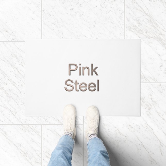 Pink Steel Name Doormat Fußmatte (Indoor)