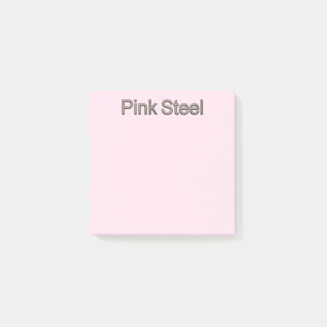 Pink Steel rosa Notizblöcke Post-it Klebezettel (Vorderseite)