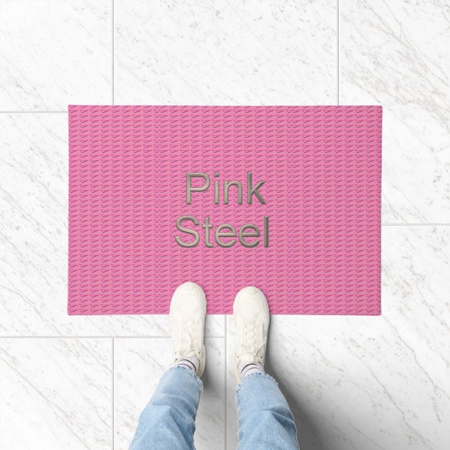 Pink Steel u name doormat Fußmatte (Indoor)
