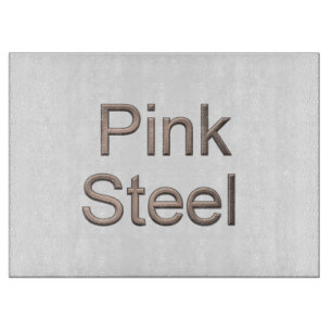 Pink Steel White Glas Schneider Schneidebrett