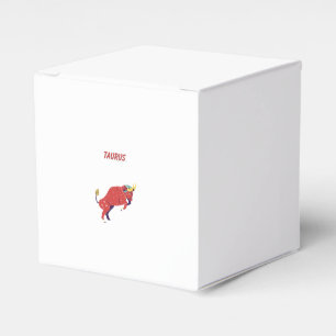Pink Stier, Sternzeichen, Sternzeichen-Druck Geschenkschachtel