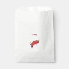 Pink Stier, Sternzeichen, Sternzeichen-Druck Geschenktütchen