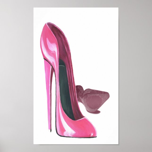 Pink Stiletto Shows Art Poster (Vorne)
